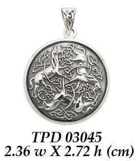 Celtic Knotwork Horse Pendant TPD3045 - Jewelry